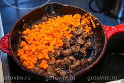 Пирог с почками и говядиной