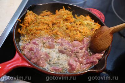 Азу с бараньими почками и картошкой