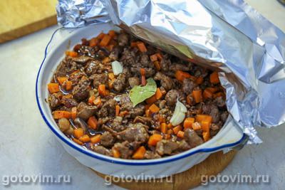 Пирог с почками и говядиной