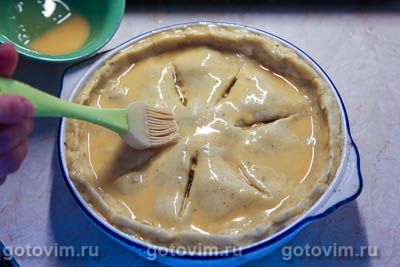 Пирог с почками и говядиной